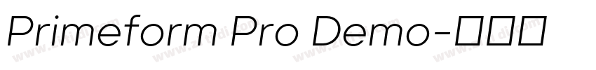 Primeform Pro Demo字体转换